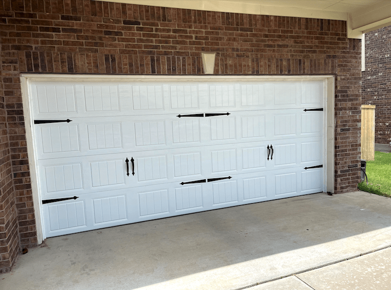 Carriage style short panel full hardware by Doorlink FT Worth TX