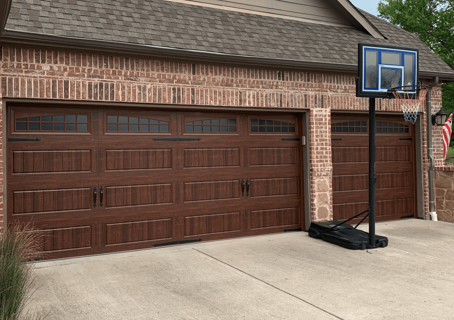 Amarr Walnut Garage Doors