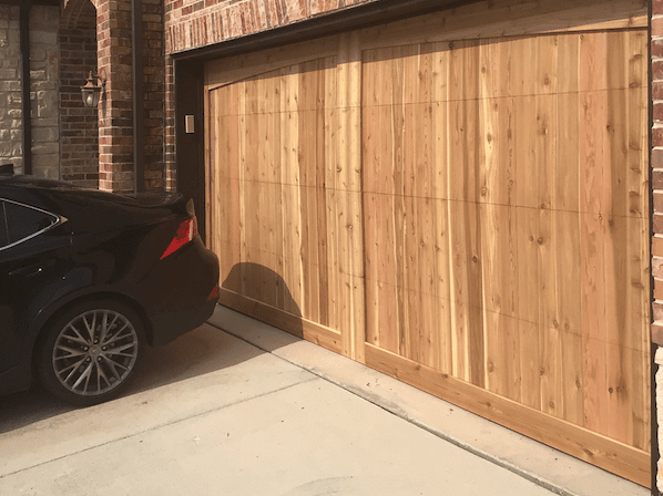 Wood garage door trophy club tx