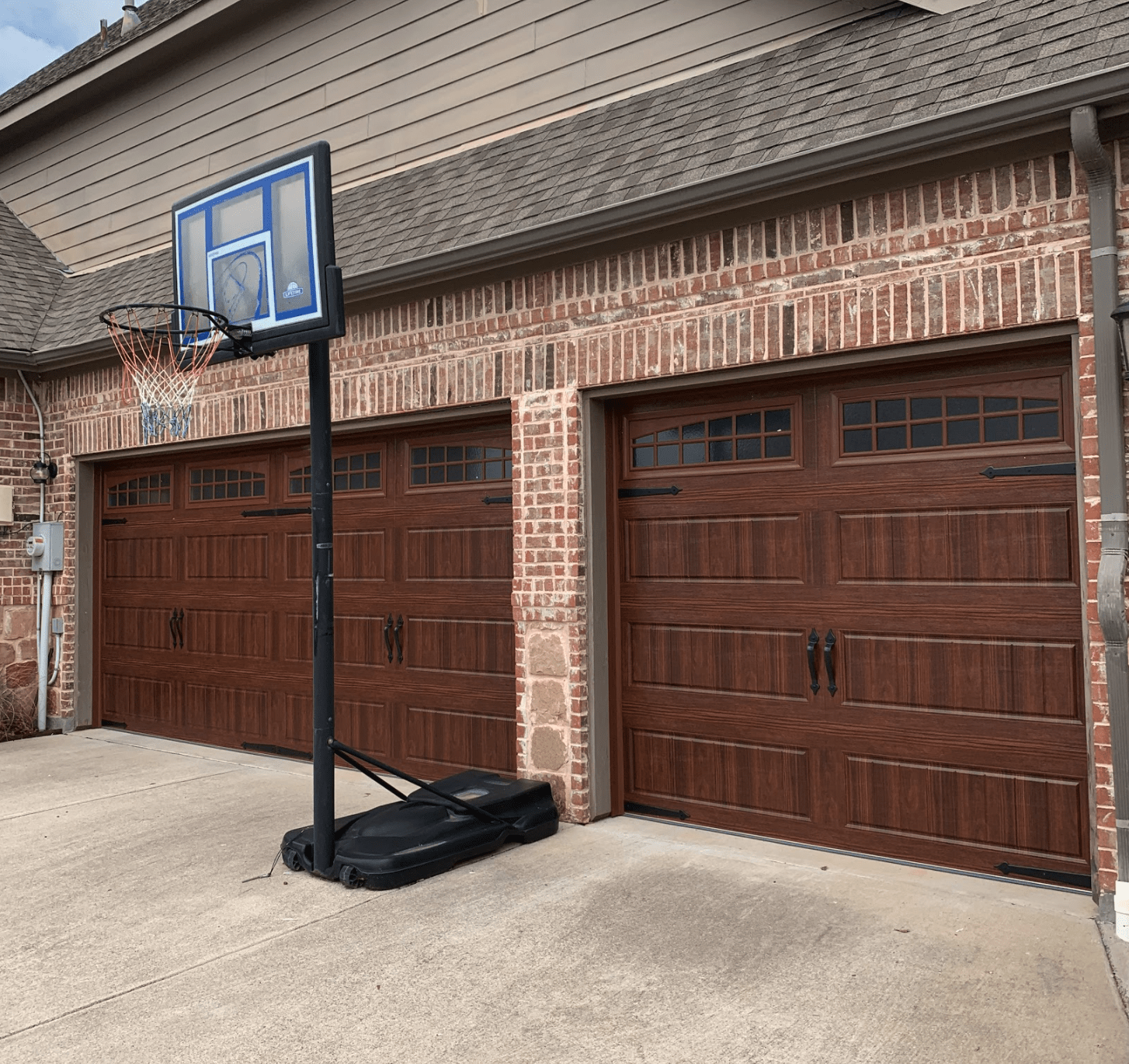 faux wood garage doors