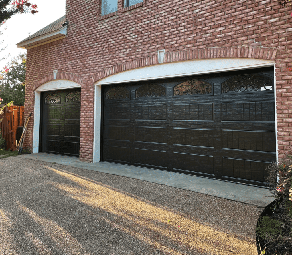 carriage black garage doors 1024x892