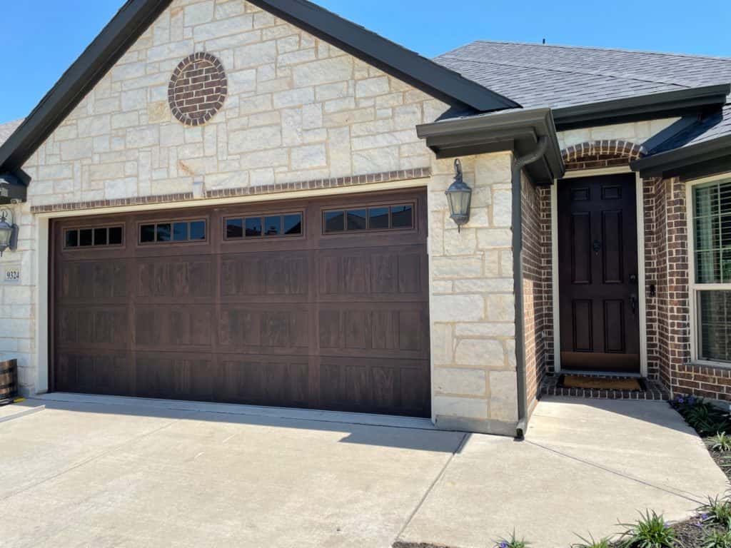 walnut woodtone garage doors 1024x768