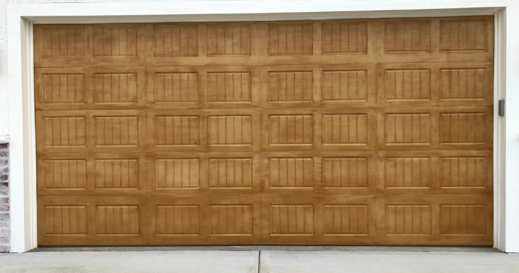 wooden garage door