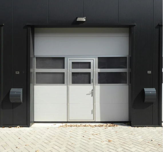 Overhead Door with pedestrian door